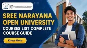 sree narayana open university courses list